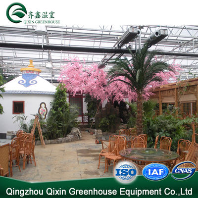 Vegetable Fruits Flowers Tomatoes Hot Galvanizing Aluminum Steel Structure Greenhouse