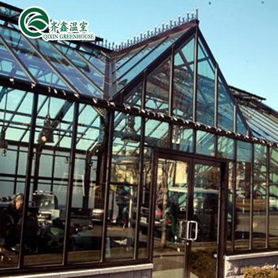 Automatic Controlling Box 25-Year Galvanized Steel Structure for Large Glass Greenhouse